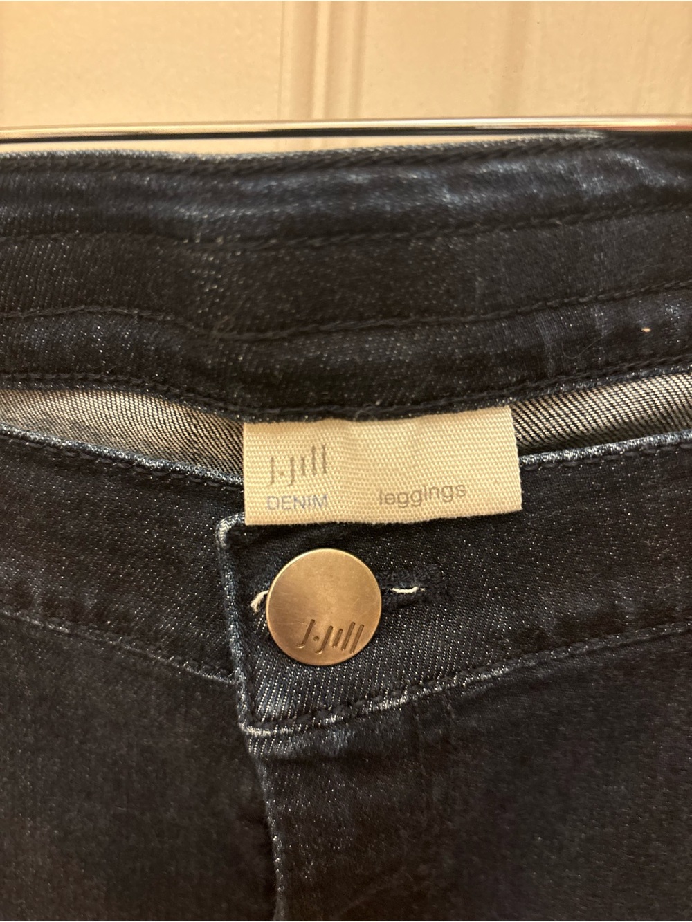 J. Crew Petite Denim Leggings in Dark Indigo